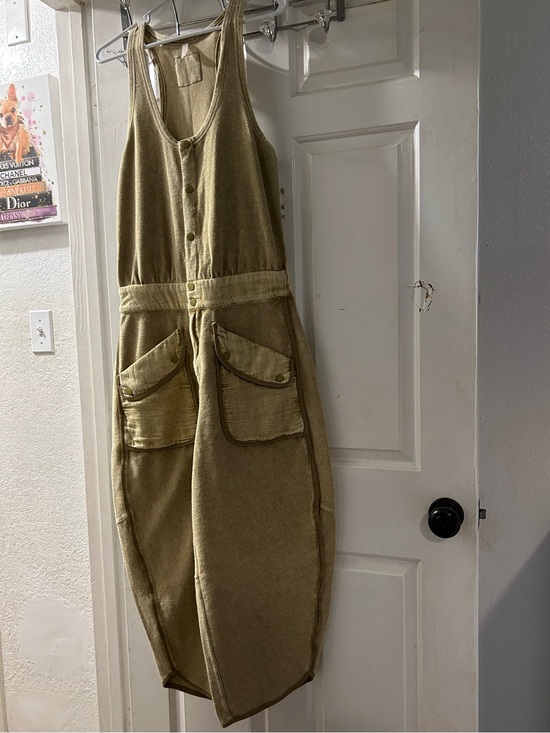 Free People Pants - Free People Olive Green Utility Jumpsuit